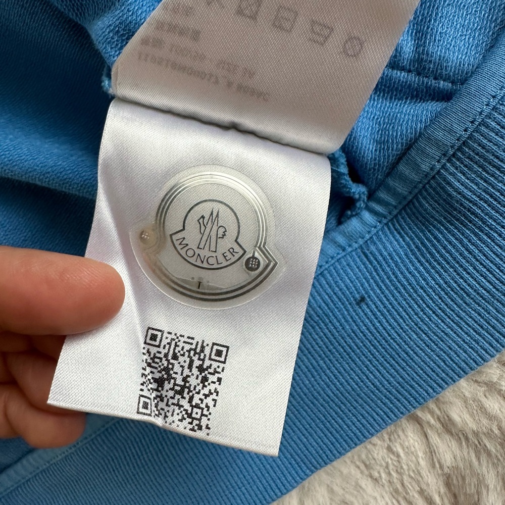 Moncler zip up hoodie blue size 3 - Picture 6 of 8